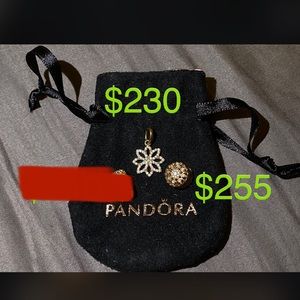 14K Solid Gold Pandora Charms, open to offers!